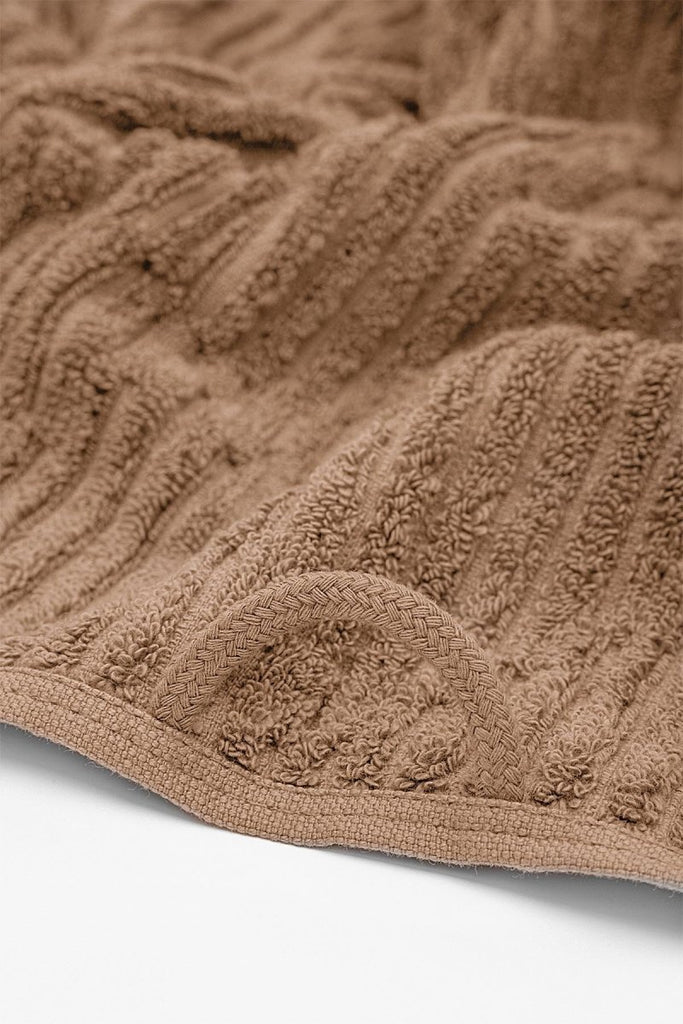 Anisa Håndklær - (Pakke med 3 håndklær) - Økologisk Bomull - Brun - LALALOOM