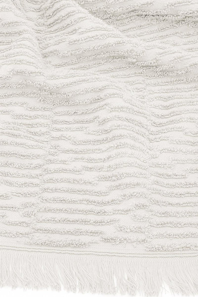 Anisa Håndklær - (Pakke med 3 håndklær) - Økologisk Bomull - Kremhvit - LALALOOM