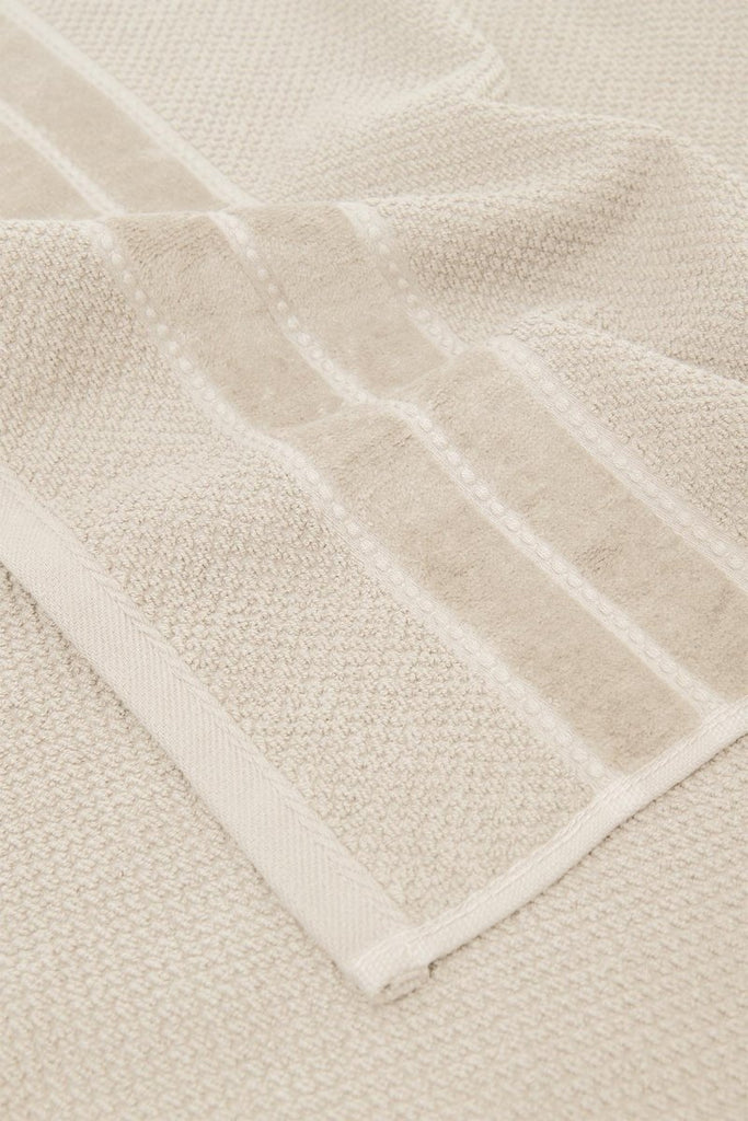 Anna Håndklær - (Pakke med 3 håndklær) - Økologisk Bomull - Beige - LALALOOM