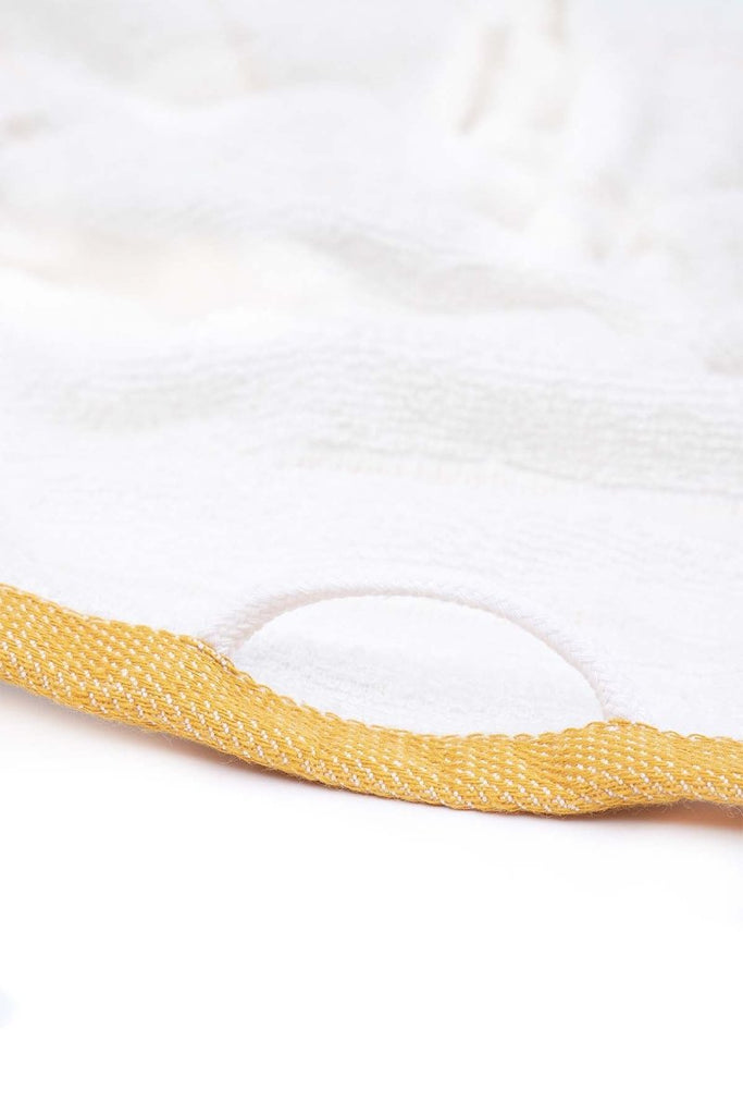 Elis 3 - delers Kjøkkenhåndklær - Økologisk Bomull - 40x60 cm - Gul Krem - lalaloom.no - LALALOOM