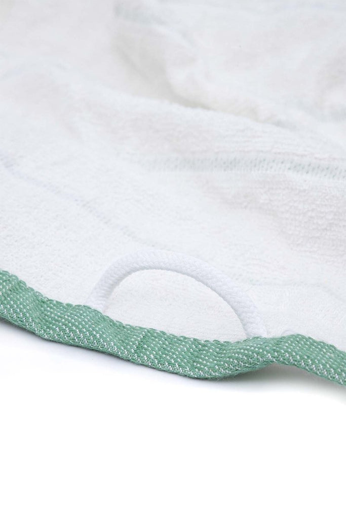 Elis 3 - delers Kjøkkenhåndklær - Økologisk Bomull - 40x60 cm - Grønn Krem - lalaloom.no - LALALOOM