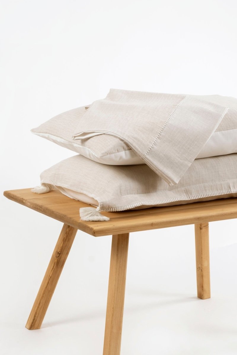 Doga Dobbelt Sengetøy - Muslin - Økologisk Bomull - Elegant Beige | lalaloom.no - LALALOOM