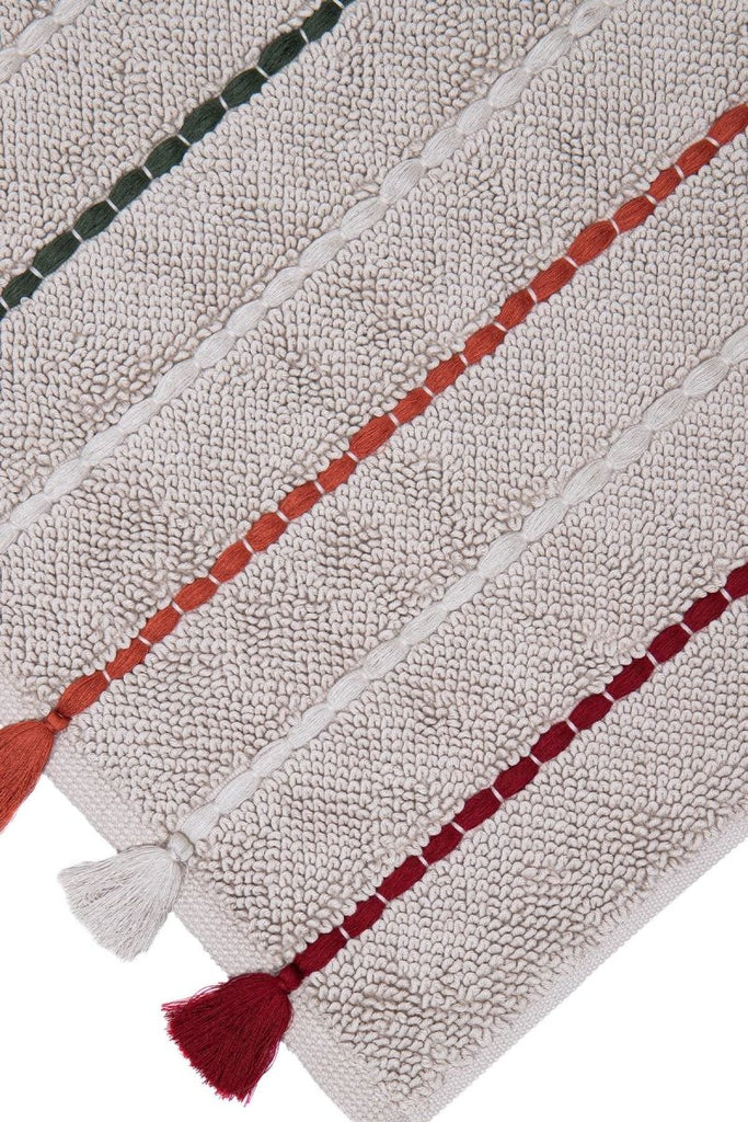 Katari Badematte - Økologisk bomull - 50x80 cm - Beige | lalaloom.no - LALALOOM