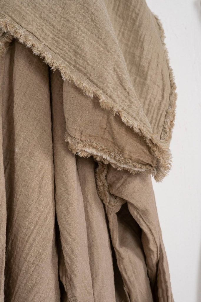 Melsa 3 - delt Muslin Pyjamas Sett for Herre – Shorts, Morgenkåpe – Økologisk Bomull | Grønn | Lalaloom.no - LALALOOM