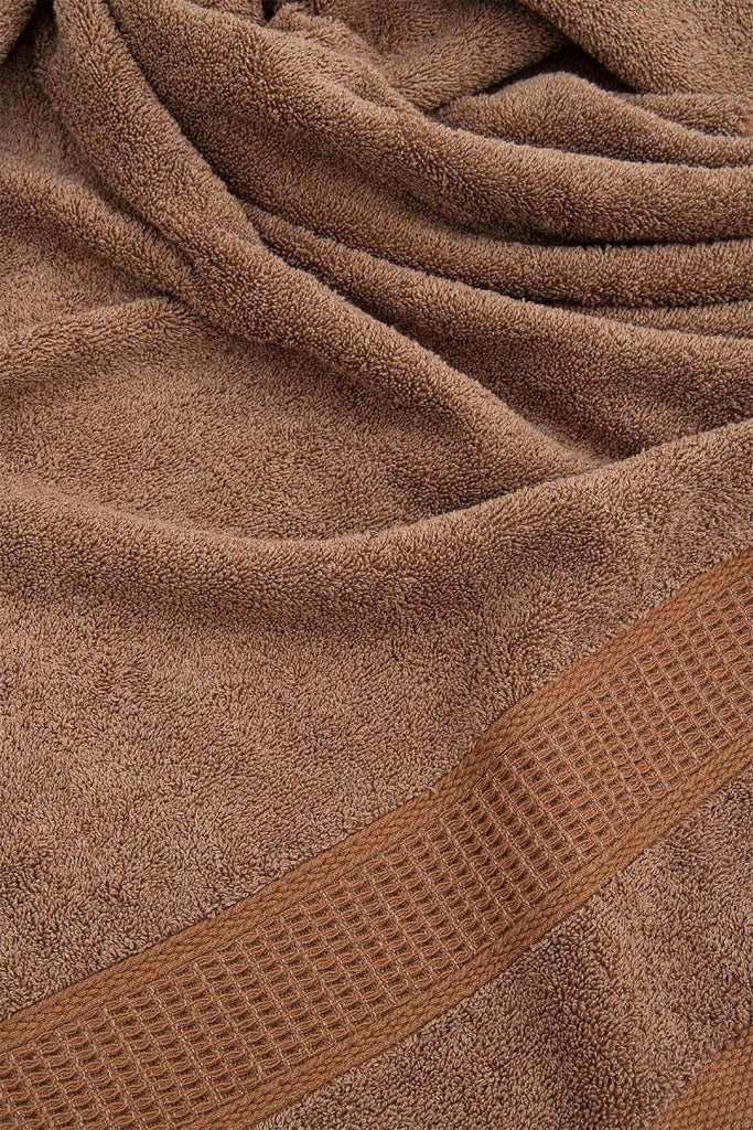 Naia™ Økologisk Dusjhåndkle - Egeisk Bomull, 80x150 cm, Brun - LALALOOM