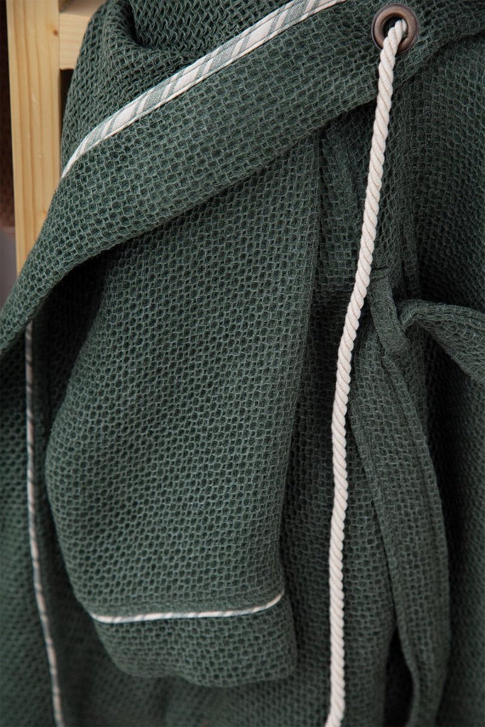 Naia badekåpe - Herre - Økologisk bomull og Naia™ fiber - Antrasitt | lalaloom.no - LALALOOM