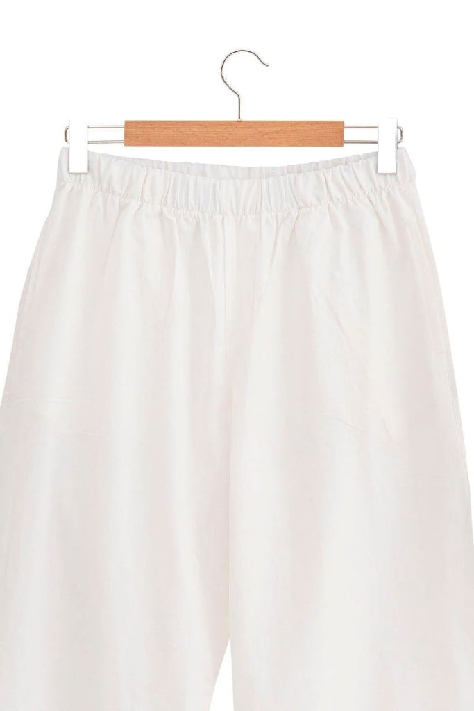 Reya Pysjamas Herre - Økologisk Bomull og Lin - Hvit | lalaloom.no - LALALOOM