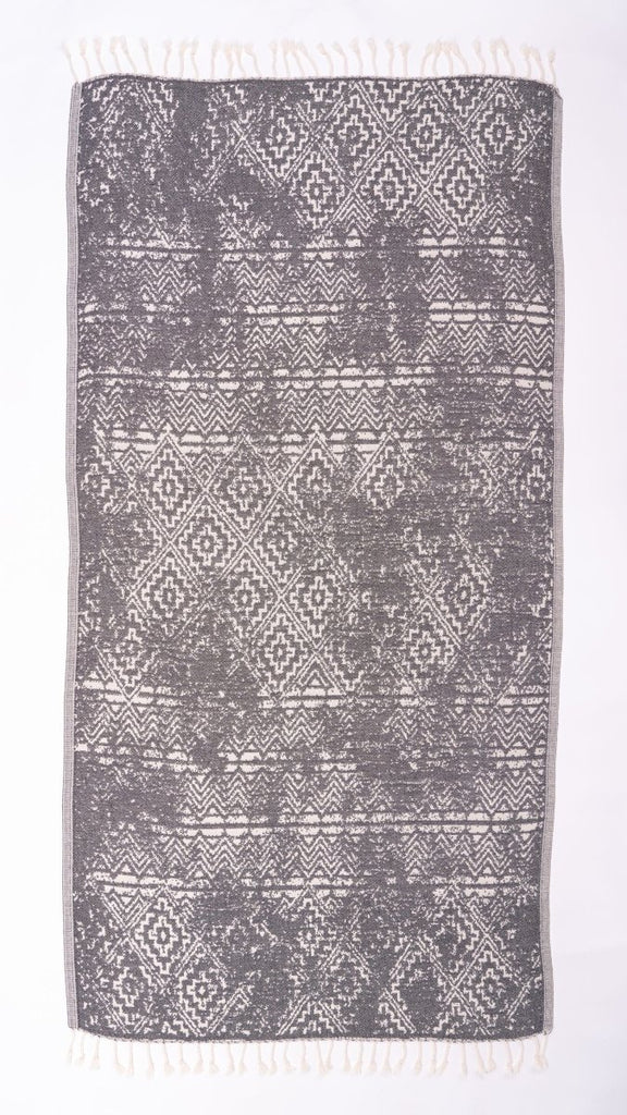 Savannah Håndkle i bomull - Sort - LALALOOM