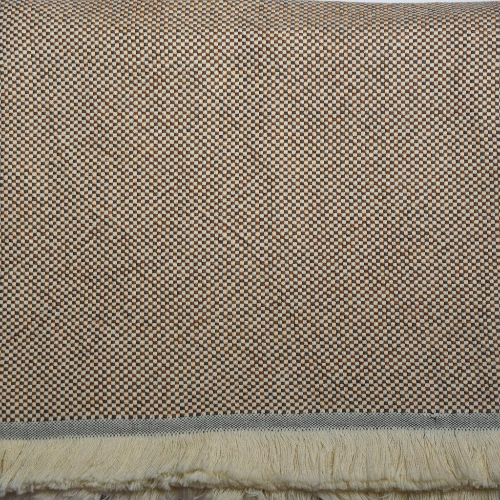 Jord Vevd Pledd - Bomull - Terracotta | lalaloom.no - LALALOOM