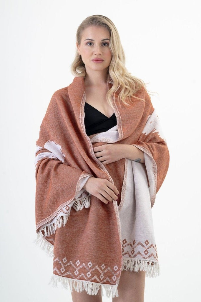 Boho Bliss Håndkle - Bomull - Terracotta | lalaloom.no - LALALOOM