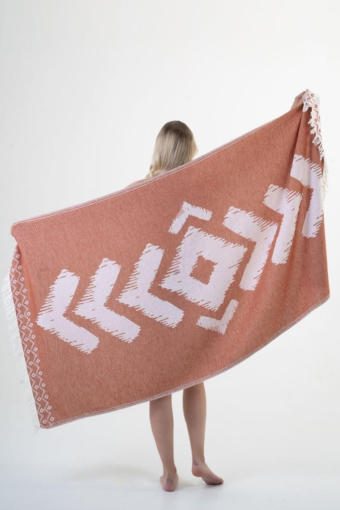 Boho Bliss Håndkle - Bomull - Terracotta | lalaloom.no - LALALOOM