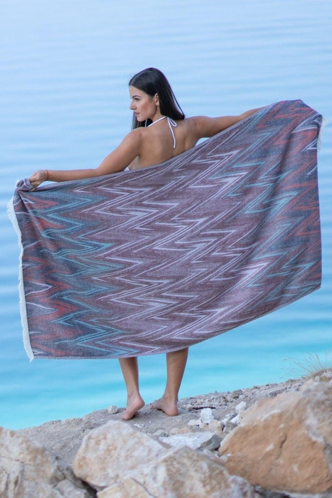 Bold Mosaic Håndkle - Bomull | lalaloom.no - LALALOOM