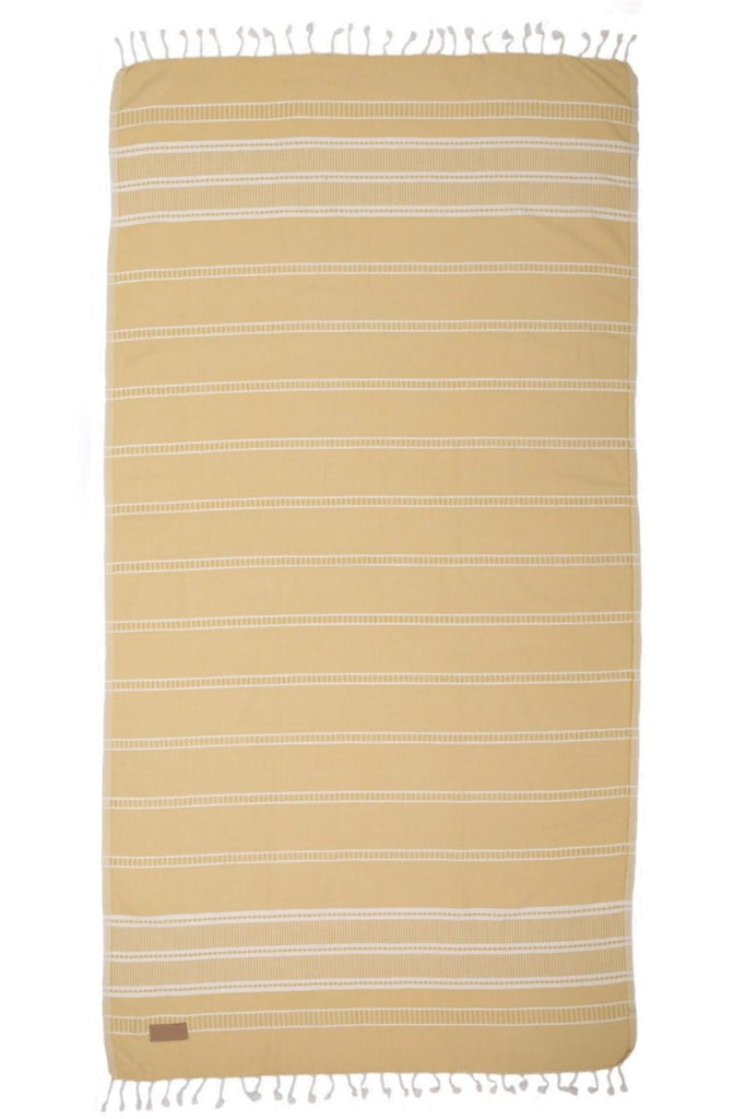 OEKO-TEX® sertifisert strandhåndkle i gul bomull