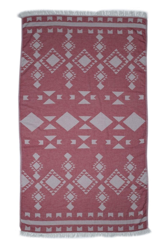 Embrace Håndkle i Bomull – Rød - LALALOOM