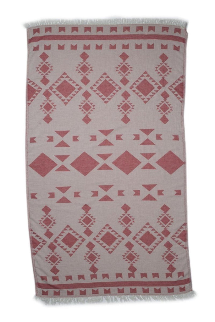 Embrace Håndkle i Bomull – Rød - LALALOOM