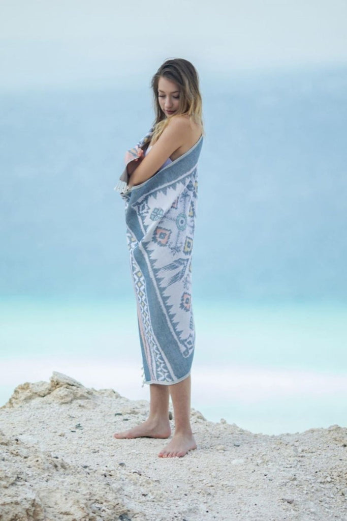 Floral Håndkle i Økologisk Bomull - LALALOOM