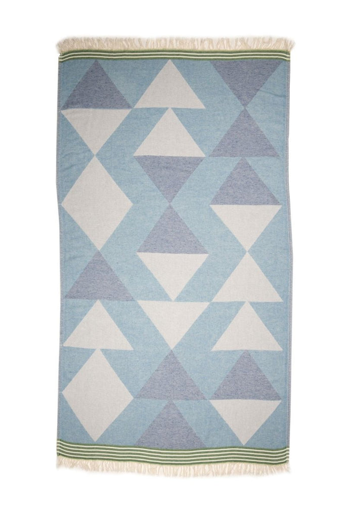 Triangle Håndkle i Bomull - Blå - LALALOOM
