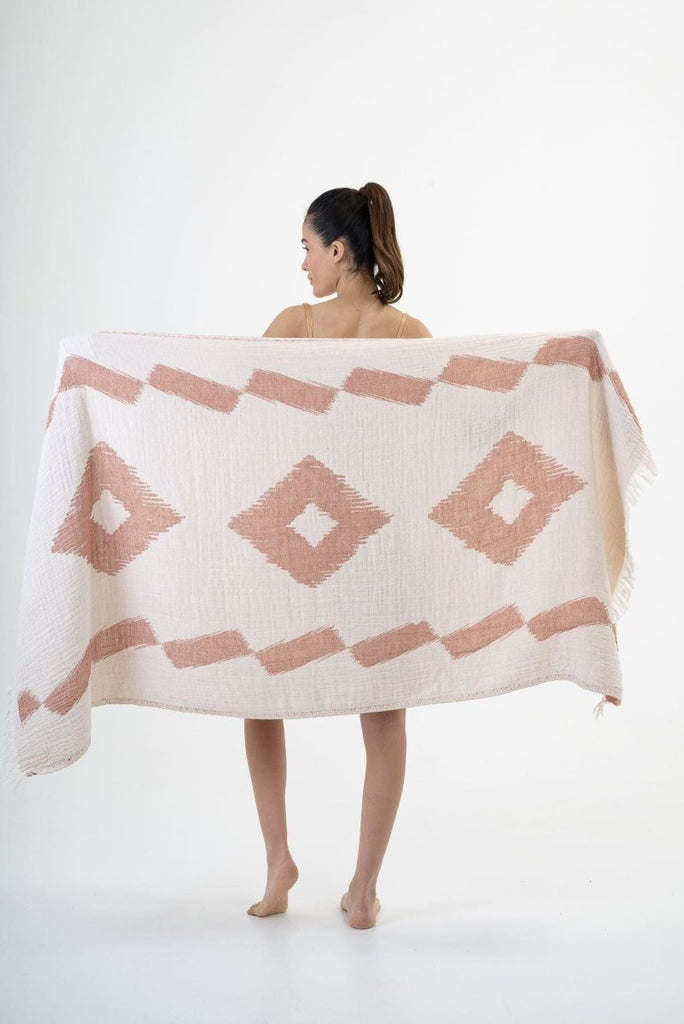 Velvet Håndkle i Bomull, Karamell - LALALOOM