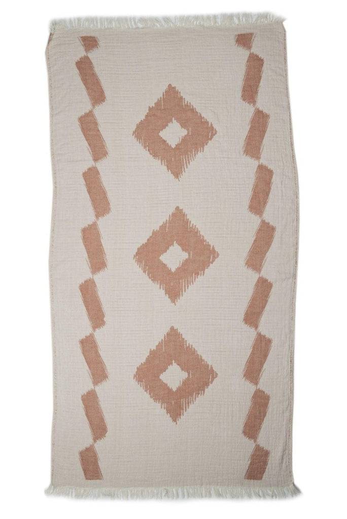 Velvet Håndkle i Bomull, Karamell - LALALOOM