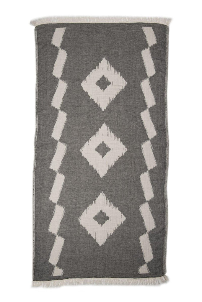 Velvet Håndkle i Bomull, Svart - LALALOOM